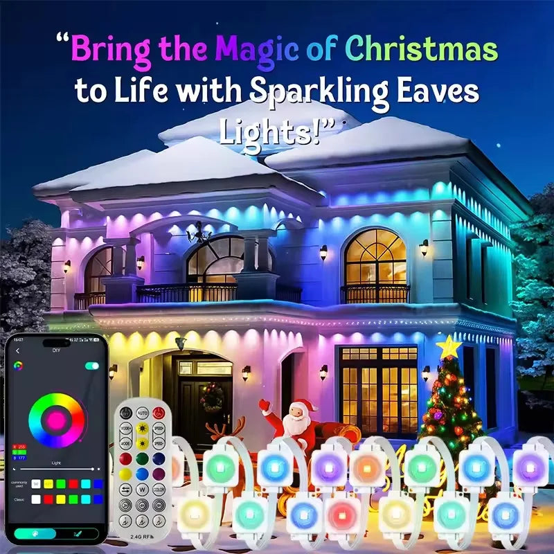 Smart RGB Permanent Outdoor Eave Lights – App & Remote Control, IP67 W ...