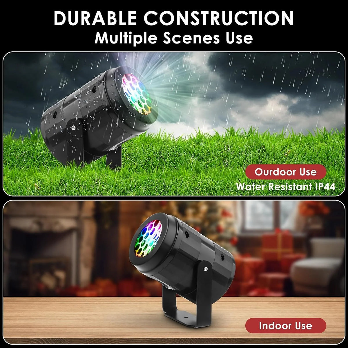 Christmas Snowflake Projector Light – LED Outdoor Holiday Decoration